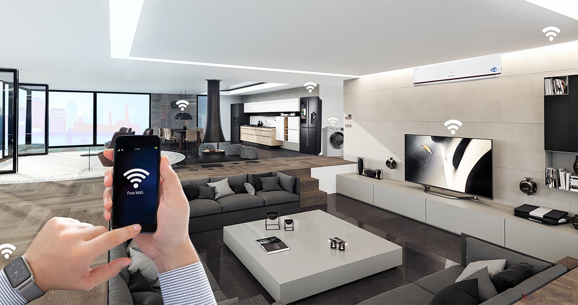 Real Estate With Smart Living Powered By Smart Technology